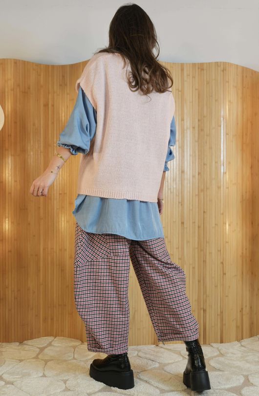 Etta Slouch Knit Layering Tank Sugar